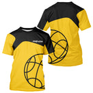 Polo Pétanque Jaune & Noir Personnalisé - Équipement Club - T-Shirt Homme