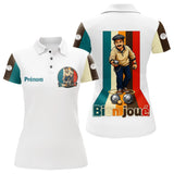 Polo Pétanque Joueur Boules - Champion Style Français - Polo Femme