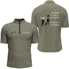Polo Pétanque Kaki Personnalisé Humour - Homme Femme - Polo Zippé Homme