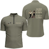 Polo Pétanque Kaki Personnalisé Humour - Homme Femme - Polo Zippé Homme