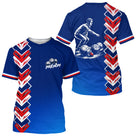 Polo Pétanque La France- Bleu Tricolore Homme Femme - T-Shirt Homme