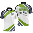 Polo Pétanque Le Roi Vert et Blanc - Personnalisé & Unique Boules - Polo Homme