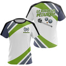 Polo Pétanque Le Roi Vert et Blanc - Personnalisé & Unique Boules - T-Shirt Femme