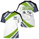 Polo Pétanque Le Roi Vert et Blanc - Personnalisé & Unique Boules - T-Shirt Homme