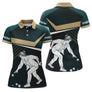 Polo Pétanque Maître Noir Vert - Joueur Vintage Homme Femme - Polo Femme