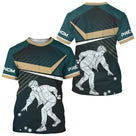 Polo Pétanque Maître Noir Vert - Joueur Vintage Homme Femme - T-Shirt Homme