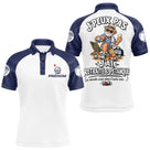 Polo Pétanque Marine & Blanc - Humour Retraite Personnalisé - Polo Homme