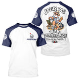 Polo Pétanque Marine & Blanc - Humour Retraite Personnalisé - T-Shirt Homme
