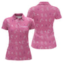 Polo Pétanque Marine Rose Personnalisé - Ruban Joueur Boules - Polo Femme