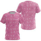 Polo Pétanque Marine Rose Personnalisé - Ruban Joueur Boules - T-Shirt Femme