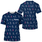 Polo Pétanque Marine Rose Personnalisé - Ruban Joueur Boules - T-Shirt Homme