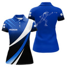 Polo Pétanque Moderne Bleu - Élégance & Performance Prénom - Polo Femme