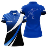 Polo Pétanque Moderne Bleu - Élégance & Performance Prénom - Polo Femme