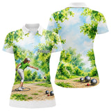 Polo Pétanque & Nature Homme Femme - Ciel Vert Personnalisé - Polo Femme