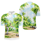 Polo Pétanque & Nature Homme Femme - Ciel Vert Personnalisé - Polo Zippé Homme