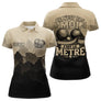 Polo Pétanque Noir Beige Drôle Personnalisé - Accessoire Tournoi - Polo Femme