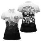 Polo Pétanque Noir Blanc Drôle Personnalisé - Accessoire Tournoi - Polo Femme