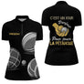 Polo Pétanque Noir Gold - Jour Parfait Personnalisé - Polo Zippé Femme