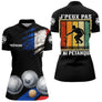 Polo Pétanque Noir Homme Femme - J'Ai Pétanque Drapeau Français - Polo Zippé Femme