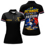 Polo Pétanque Noir Homme Femme - Passion Drapeau Français - Polo Femme