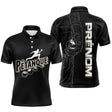Polo Pétanque Noir Personnalisé - Design Main & Boules - Polo Homme