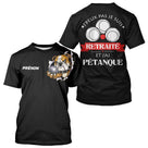Polo Pétanque Noir Personnalisé - J'ai Pétanque Retraité - T-Shirt Femme