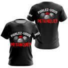 Polo Pétanque Noir Personnalisé - Parlez Vous Boules - T-Shirt Femme