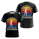 Polo Pétanque Noir Personnalisé – C’est Maintenant Vintage - T-Shirt Femme