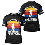 Polo Pétanque Noir Personnalisé – C’est Maintenant Vintage - T-Shirt Homme
