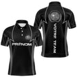 Polo Pétanque Noir Personnalisé Équipe -Joueur Boules - Polo Homme