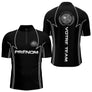 Polo Pétanque Noir Personnalisé Équipe -Joueur Boules - Polo Zippé Homme
