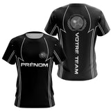 Polo Pétanque Noir Personnalisé Équipe -Joueur Boules - T-Shirt Femme