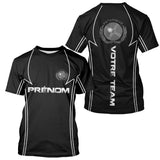 Polo Pétanque Noir Personnalisé Équipe -Joueur Boules - T-Shirt Homme