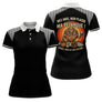 Polo Pétanque Noir Rayé - Passion Accessoire Bouliste - Polo Femme