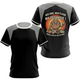 Polo Pétanque Noir Rayé - Passion Accessoire Bouliste - T-Shirt Femme