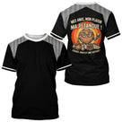 Polo Pétanque Noir Rayé - Passion Accessoire Bouliste - T-Shirt Homme