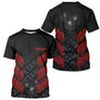 Polo Pétanque Noir & Rouge - Motif Boules Dynamique 3D - T-Shirt Homme