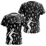 Polo Pétanque Noir Silhouette Joueurs - Homme Femme - T-Shirt Femme