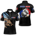 Polo Pétanque Noir Équipe Prénom - Boules & Éclats Tricolores - Polo Homme