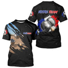 Polo Pétanque Noir Équipe Prénom - Boules & Éclats Tricolores - T-Shirt Homme