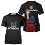 Polo Pétanque Noir sur Mesure - Bouliste Passionnés - T-Shirt Homme