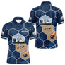 Polo Pétanque Passion Boules Bleu - Motifs Géométriques Prénom - Polo Homme