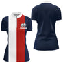 Polo Pétanque Personalise - Design Vector Tricolore Prenom - Polo Zippé Femme