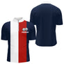 Polo Pétanque Personalise - Design Vector Tricolore Prenom - Polo Zippé Homme