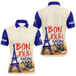 Polo Pétanque Personnalisé - Bleu & Crème Eiffel - Polo Homme