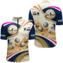 Polo Pétanque Personnalisé - Bouliste Bleu Sable - Polo Zippé Homme