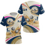 Polo Pétanque Personnalisé - Bouliste Bleu Sable - T-Shirt Femme