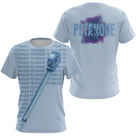 Polo Pétanque Personnalisé - Design Bleu Tendance Mètre - T-Shirt Femme
