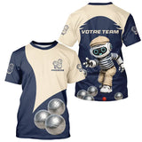 Polo Pétanque Personnalisé - Design Robot Boules - T-Shirt Homme