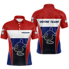 Polo Pétanque Personnalisé - Drapeau Français & Nom d'Équipe - Polo Homme